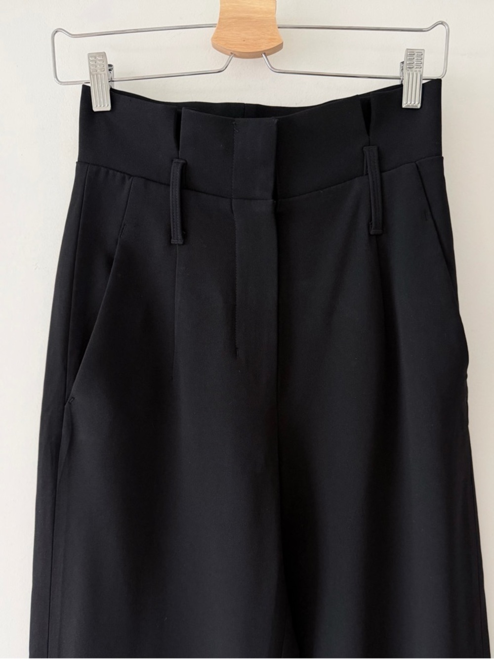 Aritzia Babaton Jermaine Black High Waist Wide Leg Pants Size 2 - Picture 3 of 12